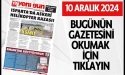 10 ARALIK 2024 SALI BURDUR YENİ GÜN GAZETESİ SAYFALARI