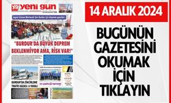 14 ARALIK 2024 CUMARTESİ BURDUR YENİ GÜN GAZETESİ SAYFALARI