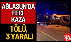 Ağlasun’da Feci Kaza: 1 Ölü, 3 Yaralı