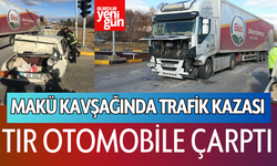 MAKÜ Kavşağında Trafik Kazası: Tır Otomobile Çarptı