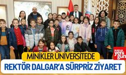 Minikler Üniversitede: Rektör Dalgar’a Sürpriz Ziyaret