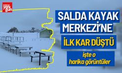 Salda Kayak Merkezi’ne İlk Kar Düştü