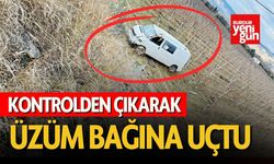 Kontrolden Çıkarak Üzüm Bağına Uçtu