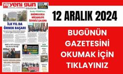 12 ARALIK 2024 PERŞEMBE BURDUR YENİ GÜN GAZETESİ SAYFALARI