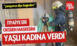 İtfaiye Eri Oksijen Maskesini Yaşlı Kadına Verdi