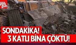 Son Dakika! 3 Katlı Bina Çöktü