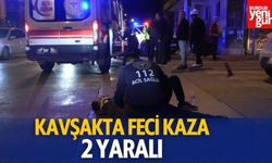 Kavşakta Feci Kaza: 2 Kişi Yaralandı