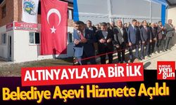 Altınyayla’da Bir İlk: Belediye Aşevi Hizmete Açıldı