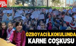 Özboyacı İlkokulunda Karne Töreni Coşkusu