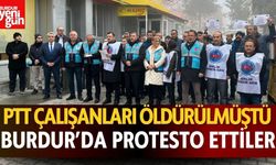 Burdur’da PTT Çalışanlarının Öldürülmesi Protesto Edildi