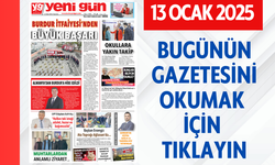 13 OCAK 2025 PAZARTESİ BURDUR YENİ GÜN GAZETESİ SAYFALARI