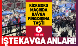 Kick boks maçında kavga ring dışına taştı: 1’i hakem 2 yaralı