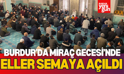 Miraç Gecesi Burdur Ulu Camii'nde Coşkuyla İdrak Edildi