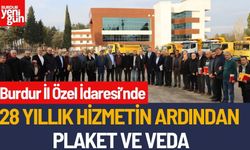 28 Yıllık Hizmetin Ardından Plaket ve Veda