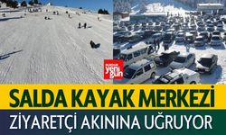 Salda Kayak Merkezi Ziyaretçi Akınına Uğruyor