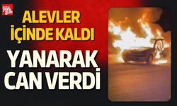 Alevler İçin Kalan Sürücü Yanarak Hayatını Kaybetti