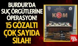 Burdur'da Polisten Suç Örgütlerine Darbe: 15 Gözaltı, Çok Sayıda Silah Ele Geçirildi!