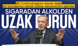 Erdoğan, gençlere seslendi: "Kötü alışkanlıklardan uzak durun"