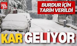 Burdur İçin Tarih Verildi! Kar Geliyor!