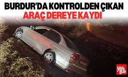 Burdur'da Kontrolden Çıkan Araç Dereye Kaydı