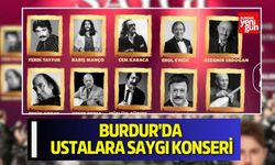 Burdur'da "Ustalara Saygı Konseri" Düzenlenecek