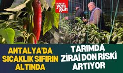 Antalya’da Sıcaklık Sıfırın Altında, Tarımda Zirai Don Riski Artıyor