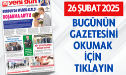 26 ŞUBAT 2025 ÇARŞAMBA BURDUR YENİ GÜN GAZETESİ SAYFALARI