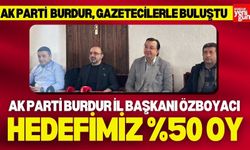 AK Parti Burdur İl Başkanı Özboyacı: “Hedefimiz %50 Oy”