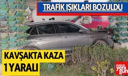 Trafik Işıkları Bozuldu, Kavşakta Kaza: 1 Yaralı