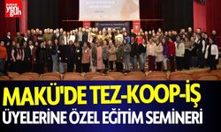 MAKÜ'de Tez-Koop-İş Üyelerine Özel Eğitim Semineri