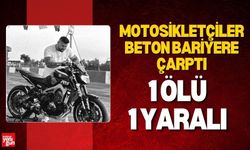 Motosikletçiler Beton Bariyere Çarptı