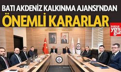 Batı Akdeniz Kalkınma Ajansı’ndan Önemli Kararlar