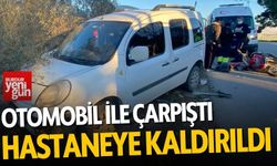 Otomobille çarpışan 16 yaşındaki motosikletli yaralandı