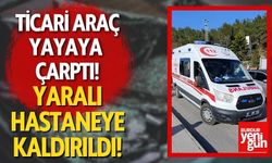 Hafif ticari aracın çarptığı yaya yaralandı