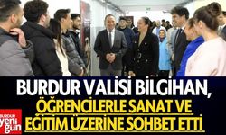 Vali Bilgihan, Öğrencilerle Sanat ve Eğitim Üzerine Sohbet Etti