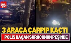 Kimliği Belirsiz Sürücü 3 Araca Çarptı