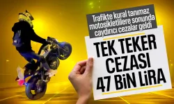 Trafikte sayıları artan motosiklet sürücüleri için yeni ceza tarifesi