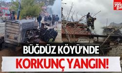 Büğdüz Köyü'nde Korkunç Yangın