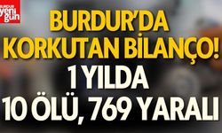 Burdur’da Korkutan Bilanço! 1 Yılda 10 Ölü, 769 Yaralı