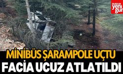 Minibüs Şarampole Uçtu