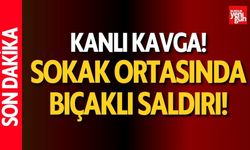 Kanlı Kavga! Sokak Ortasında Bıçaklı Saldırı