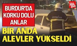 Burdur’da Araç Yangını Paniğe Neden Oldu