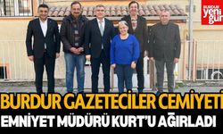 Burdur Gazeteciler Cemiyeti, Emniyet Müdürü Kurt’u Ağırladı