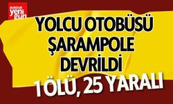 Yolcu Otobüsü Şarampole Devrildi: 1 Ölü, 25 Yaralı