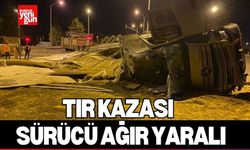 Refüje Devrilen Tır Kazası: Sürücü Ağır Yaralı!