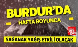 Burdur’da Sağanak Yağış Bekleniyor