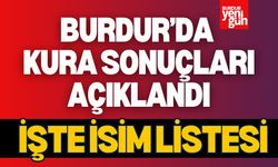 Burdur'da Kura Sonuçları Açıklandı