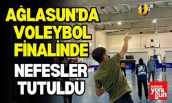 Ağlasun’da Voleybol Finalinde Nefesler Tutuldu