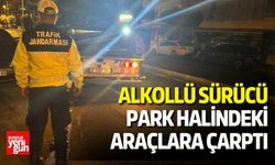 Alkollü Sürücü Park Halindeki Araçlara Çarptı