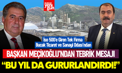 Başkan Meçikoğlu'ndan As Çimento'ya Tebrik Mesajı